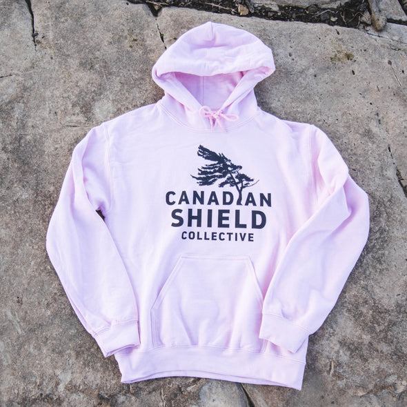 CANADIAN SHIELD COLLECTIVE  UNISEX HOODIE  - BLACK PRINT LOGO (multiple colours)