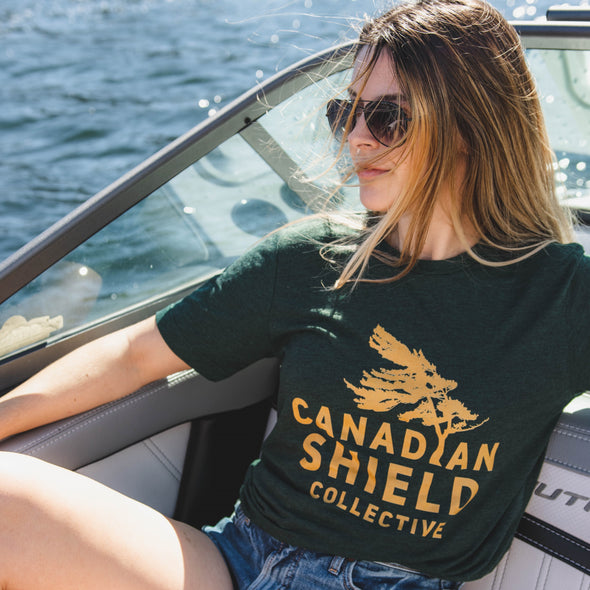 CANADIAN SHIELD COLLECTIVE (Unisex tee - green, blue, purple)