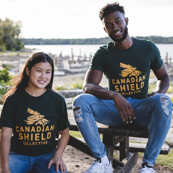 CANADIAN SHIELD COLLECTIVE (Unisex tee - green, blue, purple)