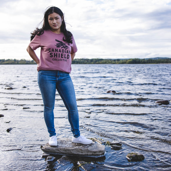 CANADIAN SHIELD COLLECTIVE Black Print (Unisex tee - multiple colours)