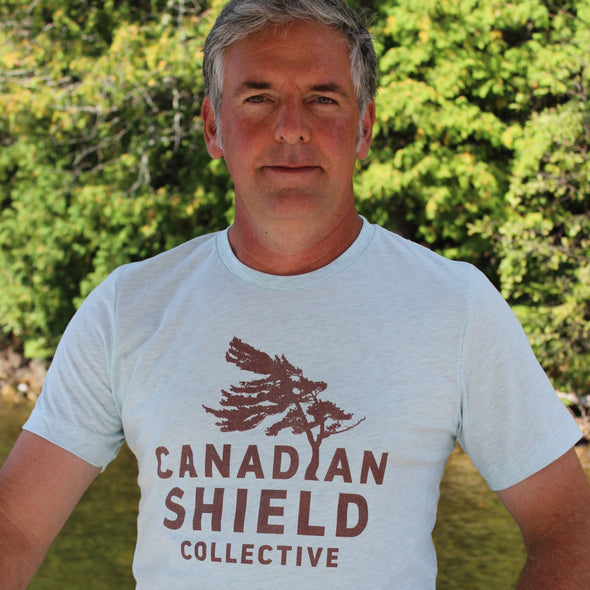 CANADIAN SHIELD COLLECTIVE Brown Print (Unisex tee - multiple colours)