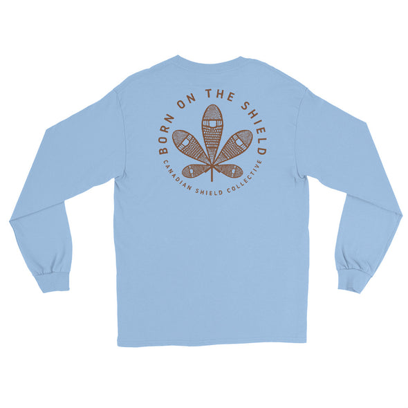 BORN ON THE SHIELD - SNOWSHOE MAPLE LEAF - Logo on Back (Unisex - multiple colurs)