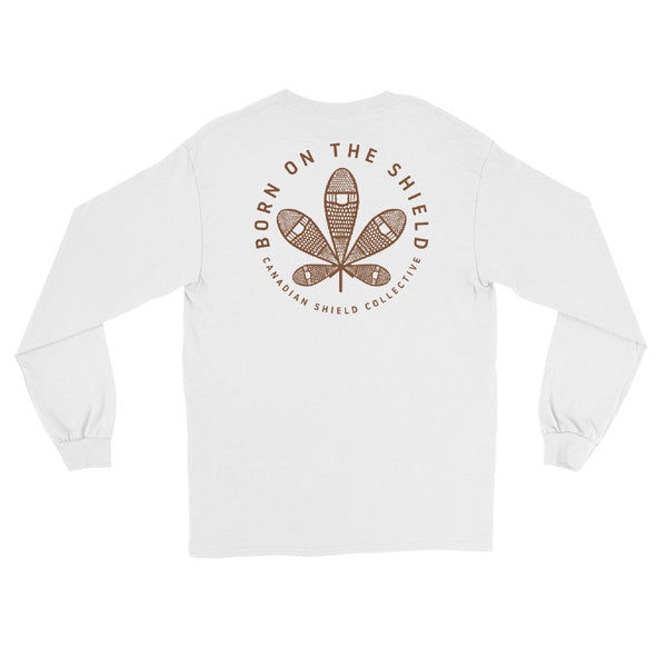 BORN ON THE SHIELD - SNOWSHOE MAPLE LEAF - Logo on Back (Unisex - multiple colurs)