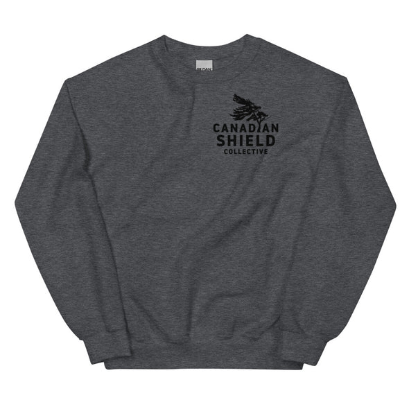 BORN ON THE SHIELD  UNISEX SWEATSHIRT  PADDLE MAPLE LEAF (Logo on back, multiple colours)