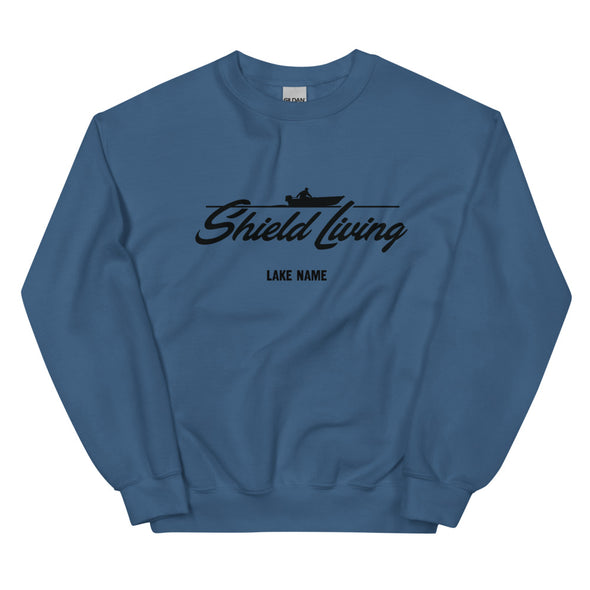 SHIELD LIVING - UNISEX SWEATSHIRT - BOAT LOGO (multiple colours) *CUSTOMIZABLE*