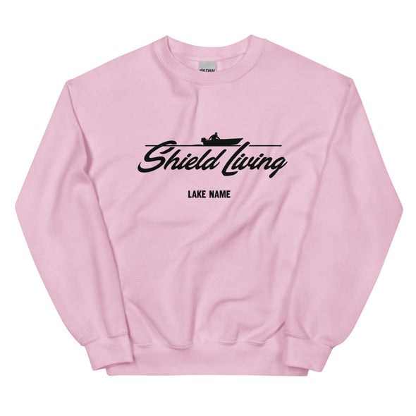 SHIELD LIVING - UNISEX SWEATSHIRT - BOAT LOGO (multiple colours) *CUSTOMIZABLE*