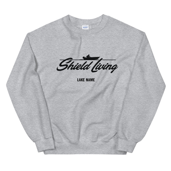 SHIELD LIVING - UNISEX SWEATSHIRT - BOAT LOGO (multiple colours) *CUSTOMIZABLE*