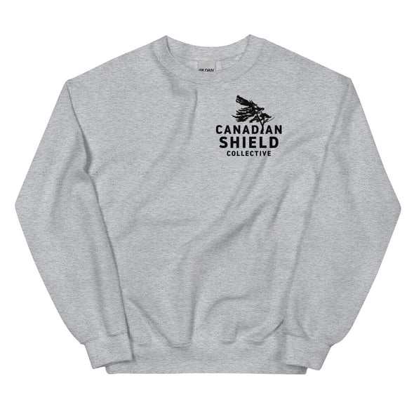 BORN ON THE SHIELD  UNISEX SWEATSHIRT  PADDLE MAPLE LEAF (Logo on back, multiple colours)