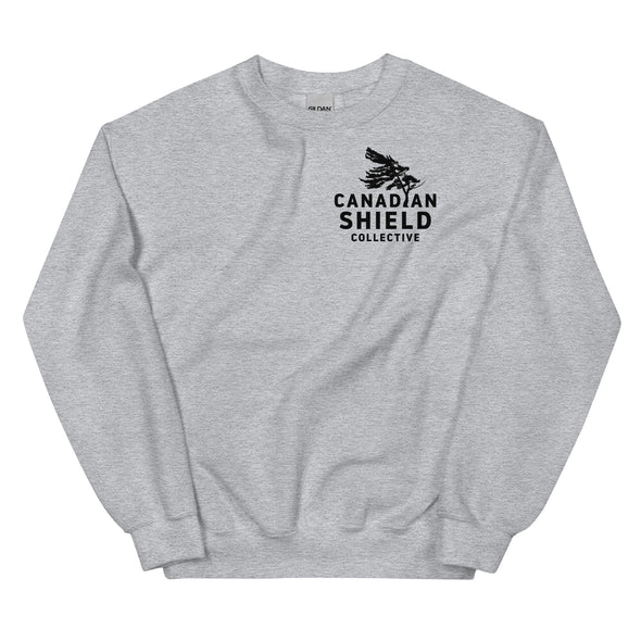 BORN ON THE SHIELD  UNISEX SWEATSHIRT  PADDLE MAPLE LEAF (Logo on back, multiple colours) *CUSTOMIZABLE*