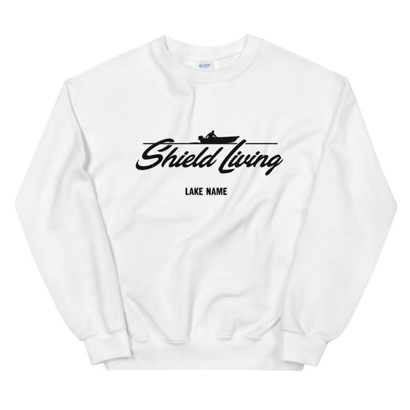 SHIELD LIVING - UNISEX SWEATSHIRT - BOAT LOGO (multiple colours) *CUSTOMIZABLE*