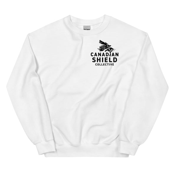 BORN ON THE SHIELD  UNISEX SWEATSHIRT  PADDLE MAPLE LEAF (Logo on back, multiple colours) *CUSTOMIZABLE*