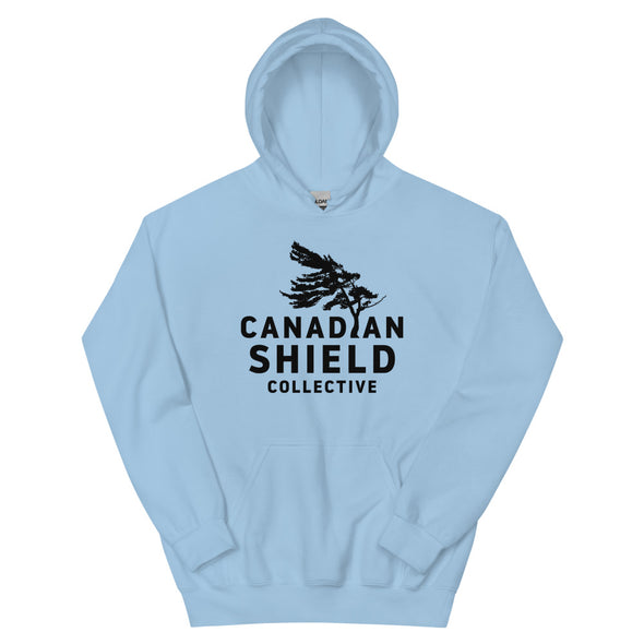 CANADIAN SHIELD COLLECTIVE  UNISEX HOODIE  - BLACK PRINT LOGO (multiple colours)