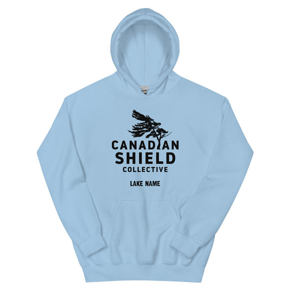 CANADIAN SHIELD COLLECTIVE  UNISEX HOODIE - BLACK PRINT LOGO (multiple colours) *CUSTOMIZABLE*