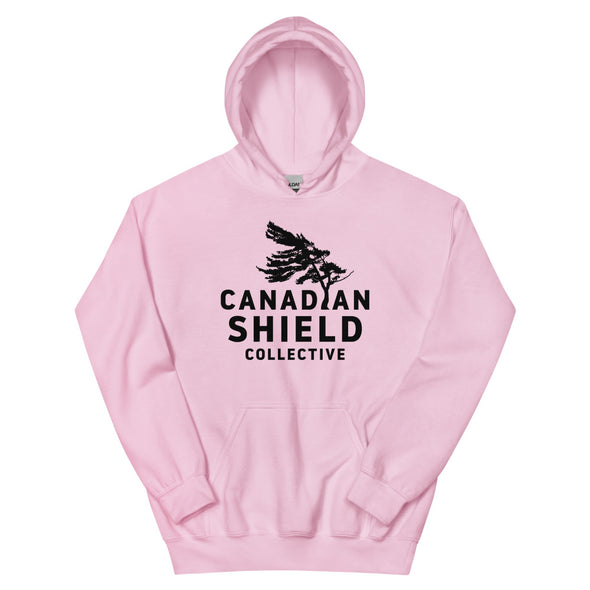 CANADIAN SHIELD COLLECTIVE  UNISEX HOODIE  - BLACK PRINT LOGO (multiple colours)