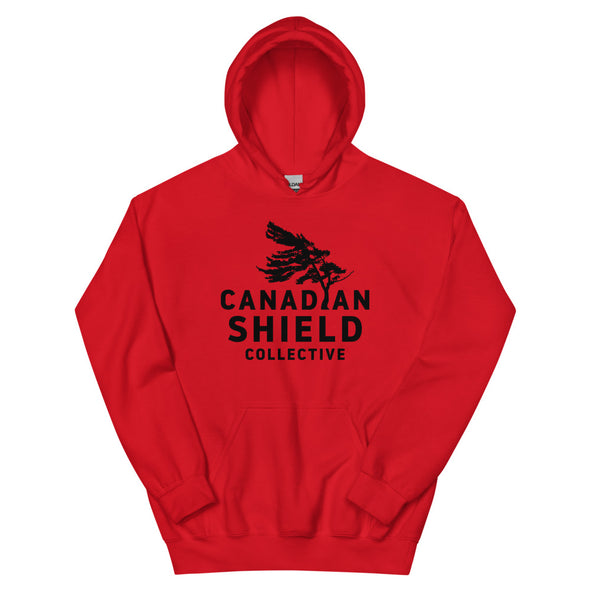 CANADIAN SHIELD COLLECTIVE  UNISEX HOODIE  - BLACK PRINT LOGO (multiple colours)