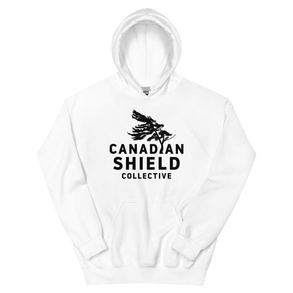 CANADIAN SHIELD COLLECTIVE  UNISEX HOODIE  - BLACK PRINT LOGO (multiple colours)