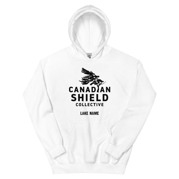 CANADIAN SHIELD COLLECTIVE  UNISEX HOODIE - BLACK PRINT LOGO (multiple colours) *CUSTOMIZABLE*