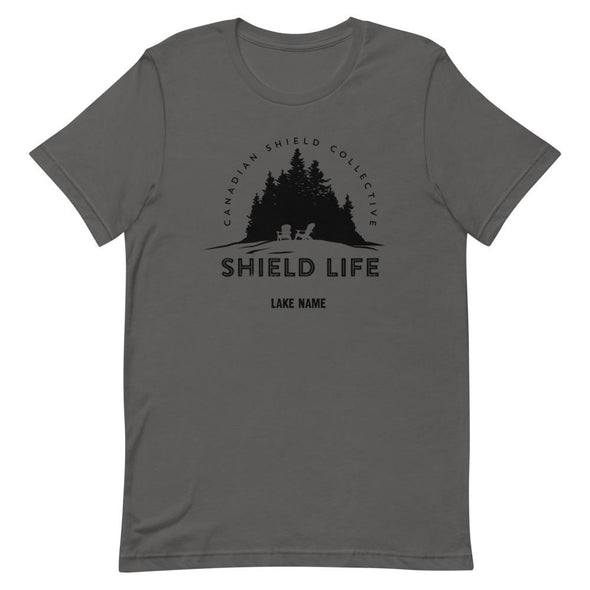 SHIELD LIFE - MUSKOKA CHAIRS Black Logo (Unisex tee - multiple colours) *CUSTOMIZABLE*