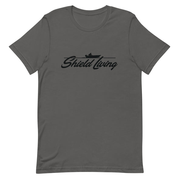 SHIELD LIVING - MOTOR BOAT (Unisex tee - multiple colours)