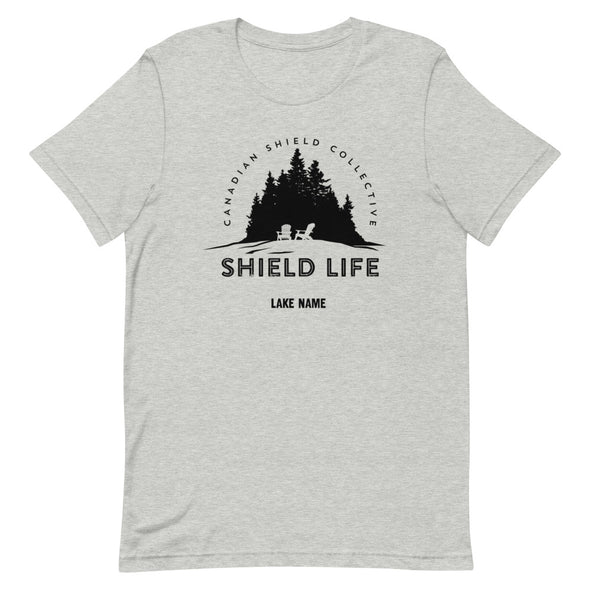 SHIELD LIFE - MUSKOKA CHAIRS Black Logo (Unisex tee - multiple colours) *CUSTOMIZABLE*