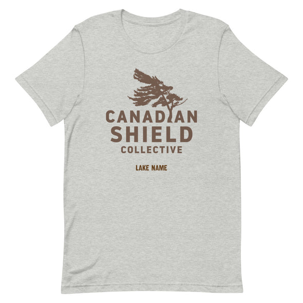 CANADIAN SHIELD COLLECTIVE Brown Print (Unisex tee - multiple colours) *CUSTOMIZABLE*