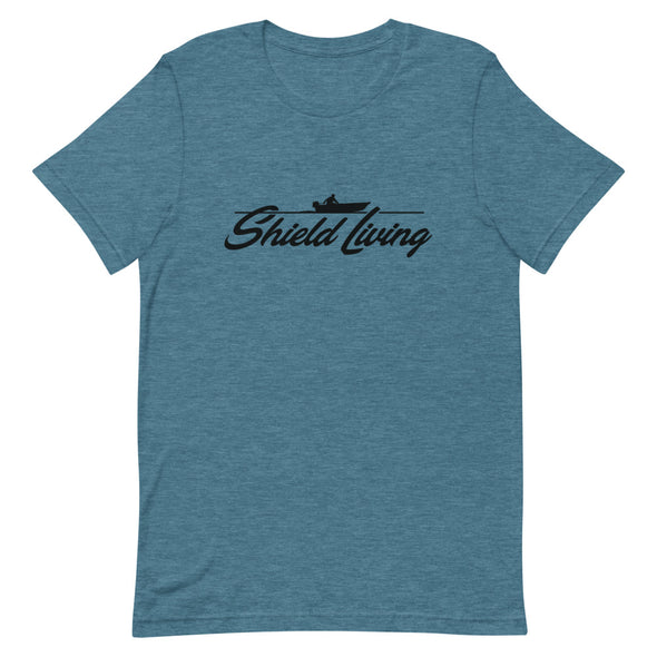 SHIELD LIVING - MOTOR BOAT (Unisex tee - multiple colours)