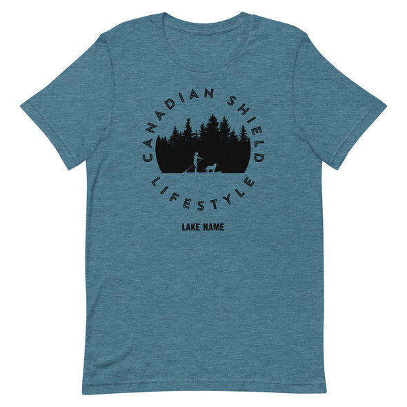 CANADIAN SHIELD LIFESTYLE PADDLE BOARDING (Unisex tee - multiple colours)  *CUSTOMIZABLE*