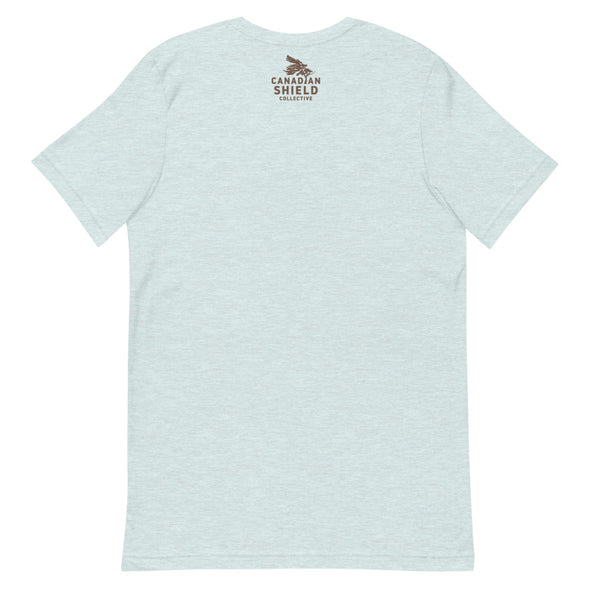 SHIELD LIFE - MUSKOKA CHAIRS Brown Logo (Unisex tee - multiple colours)