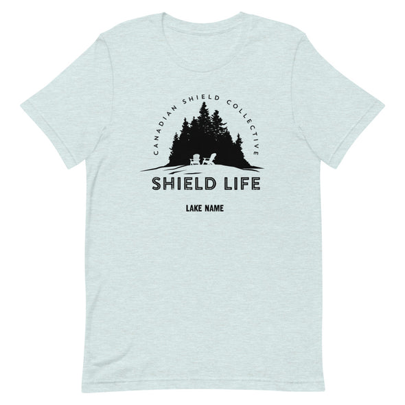 SHIELD LIFE - MUSKOKA CHAIRS Black Logo (Unisex tee - multiple colours) *CUSTOMIZABLE*