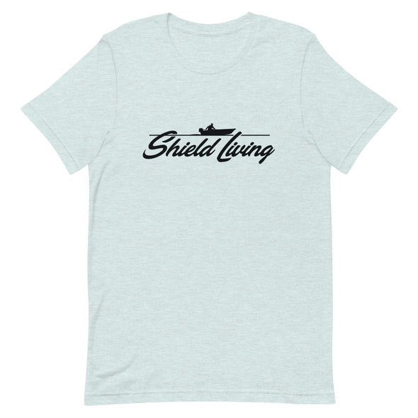 SHIELD LIVING - MOTOR BOAT (Unisex tee - multiple colours)