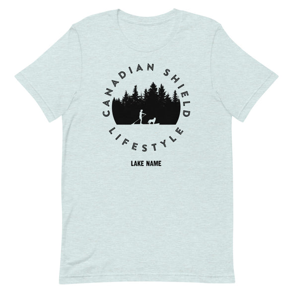 CANADIAN SHIELD LIFESTYLE PADDLE BOARDING (Unisex tee - multiple colours)  *CUSTOMIZABLE*