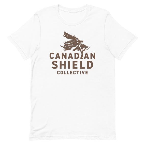 CANADIAN SHIELD COLLECTIVE Brown Print (Unisex tee - multiple colours)