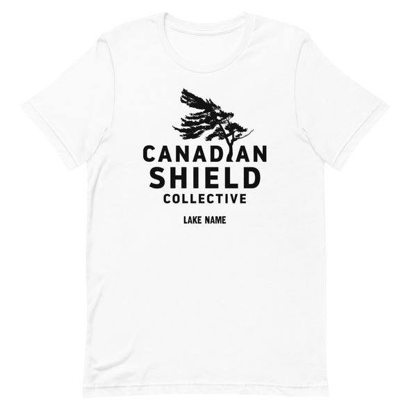 CANADIAN SHIELD COLLECTIVE Black Print (Unisex tee - multiple colours)  *CUSTOMIZABLE*