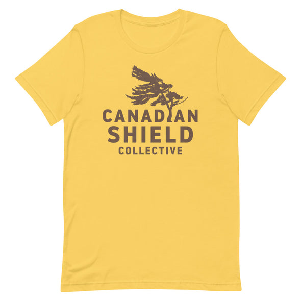 CANADIAN SHIELD COLLECTIVE Brown Print (Unisex tee - multiple colours)