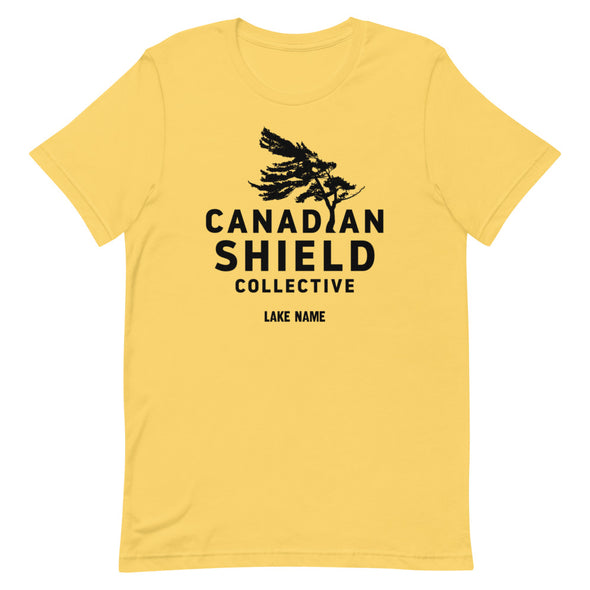 CANADIAN SHIELD COLLECTIVE Black Print (Unisex tee - multiple colours)  *CUSTOMIZABLE*